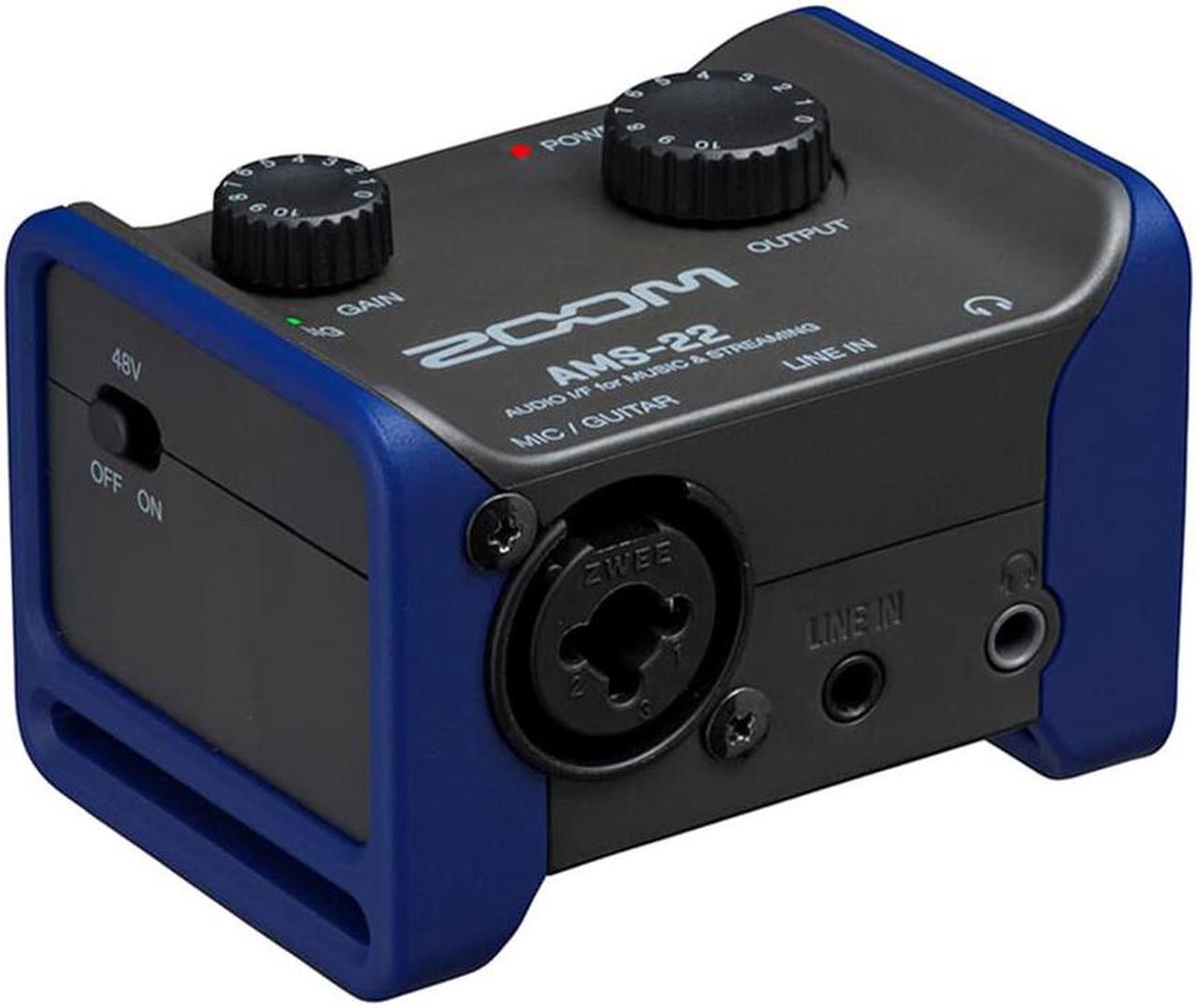 Alt view image 2 of 7 - Zoom AMS-22 2x2 USB Audio Interface Bundle with Kellopy Pop Filter and 20' XLR-XLR Cable