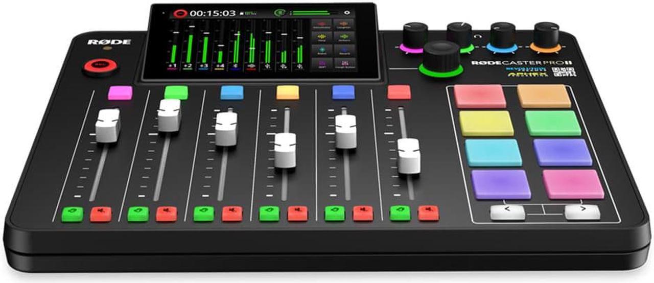 Alt view image 3 of 7 - RØDE RØDECaster Pro II Integrated Audio Production Studio Bundle with RODECover II Polycarbonate Cover