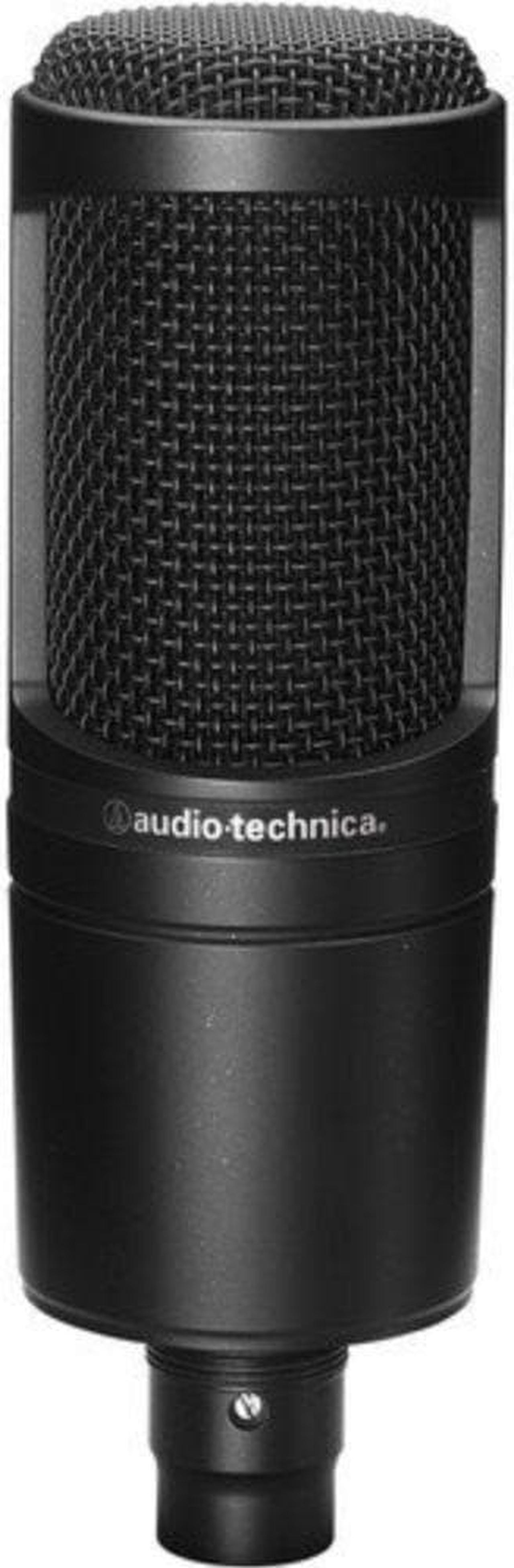 Alt view image 2 of 6 - Audio-Technica AT2020 Cardioid Condenser Microphone with BAI-2X Two-Section Broadcast Arm, Pop Filter and XLR Cable