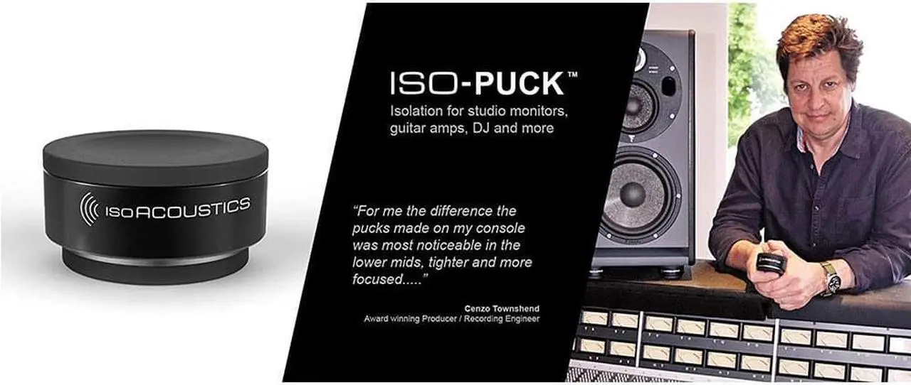 Alt view image 3 of 7 - IsoAcoustics Iso-Puck Series Acoustic Isolators (Iso-Puck, 20 lbs max/Unit, 8-Pack)
