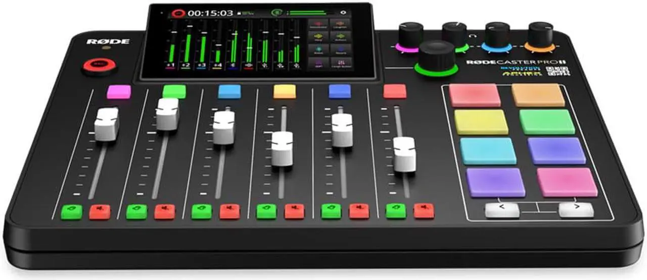 Alt view image 3 of 5 - Rode RODECaster Pro II Integrated Audio Production Console with SanDisk 32GB microSD Card