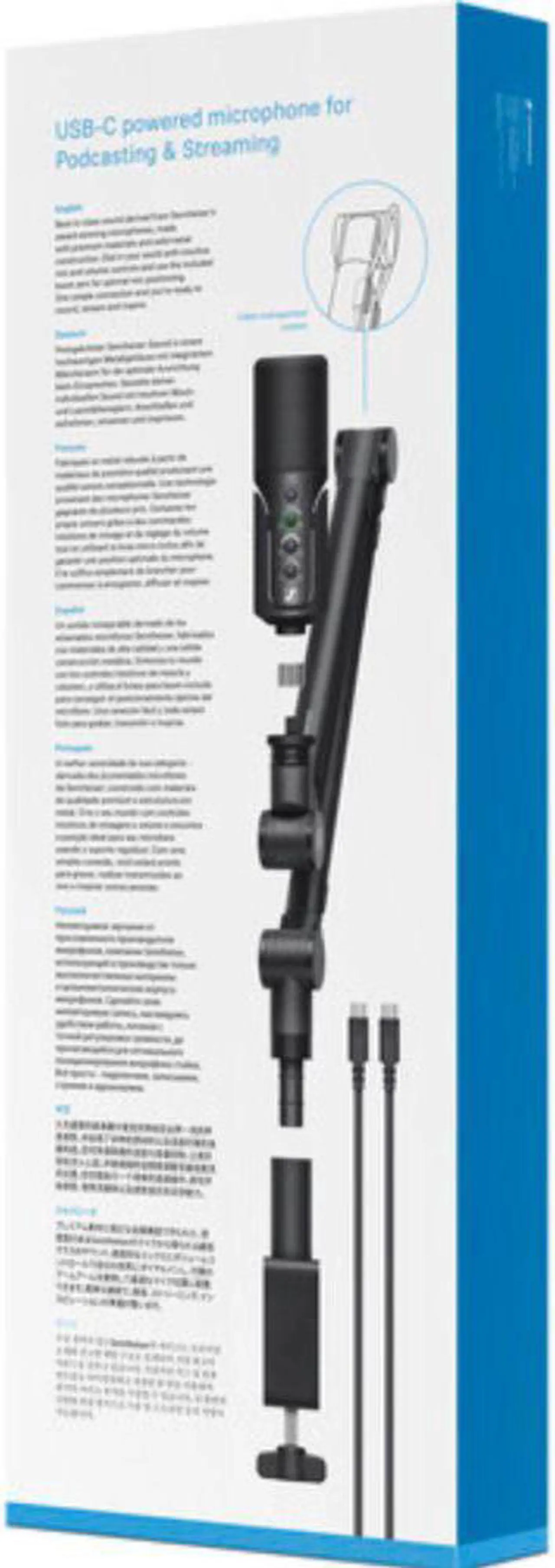 Alt view image 7 of 7 - Sennheiser Profile USB Condenser Microphone Streaming Set with Boom Arm