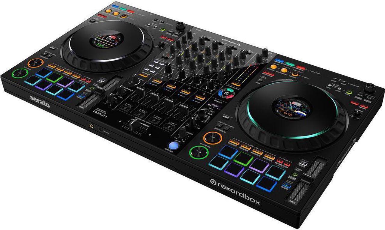 Alt view image 3 of 5 - Pioneer DJ DDJ-FLX10 4-Channel DJ Controller for rekordbox and Serato DJ Pro (Black)