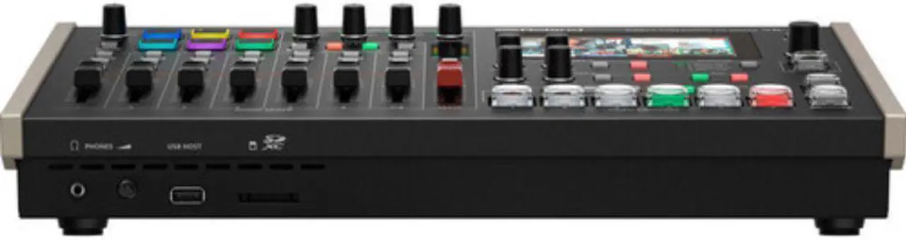 Alt view image 5 of 7 - Roland VR-6HD Direct Streaming AV Mixer | Professional Portable All-In-One Hub for Business Livestreaming | Deep Automation | Video Switching | Audio Mixing | PTZ Camera Control | SDXC Card Recording