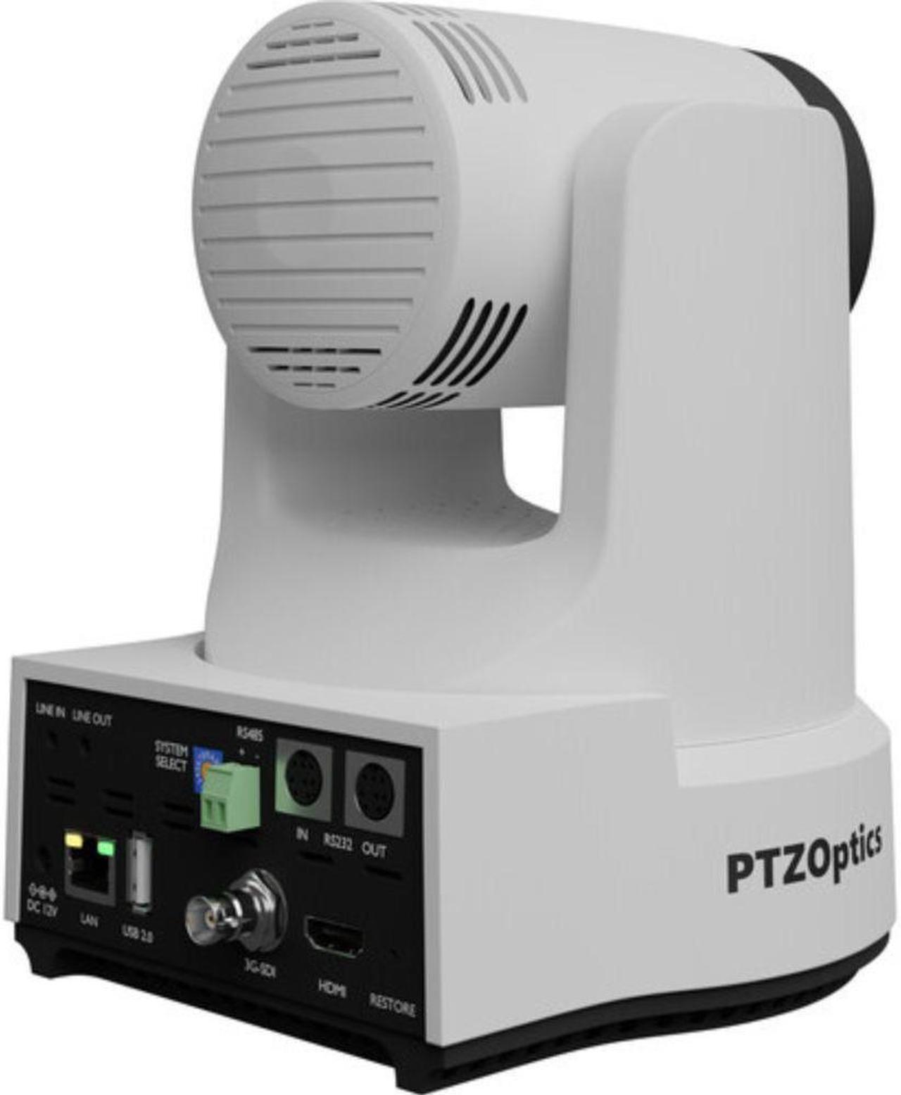 Alt view image 4 of 6 - PTZOptics Link 4K SDI/HDMI/USB/IP PTZ Camera with 12x Optical Zoom (White)