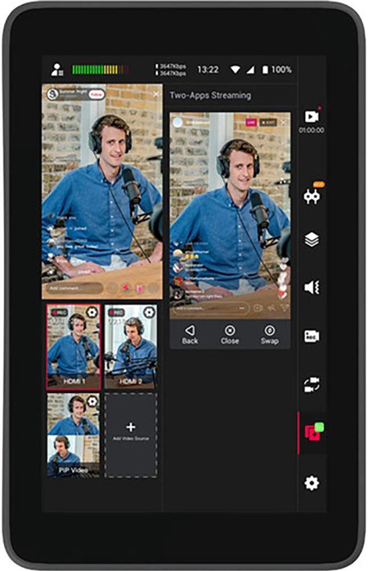Alt view image 4 of 7 - YoloLiv YoloBox Ultra Portable Multi-Camera Encoder/Switcher/Monitor/Recorder in One Bundle with SanDisk 128GB Memory Card and Pearstone HDMI to HDMI Ethernet Cable