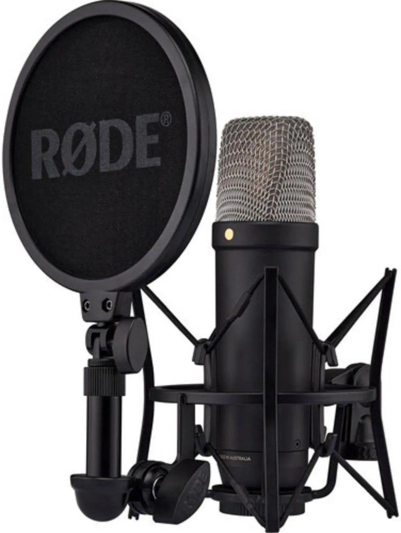 Alt view image 2 of 7 - Rode NT1(Black) 5th Generation Hybrid Studio Condenser Microphone Bundle with Mic Stand with Fixed Boom