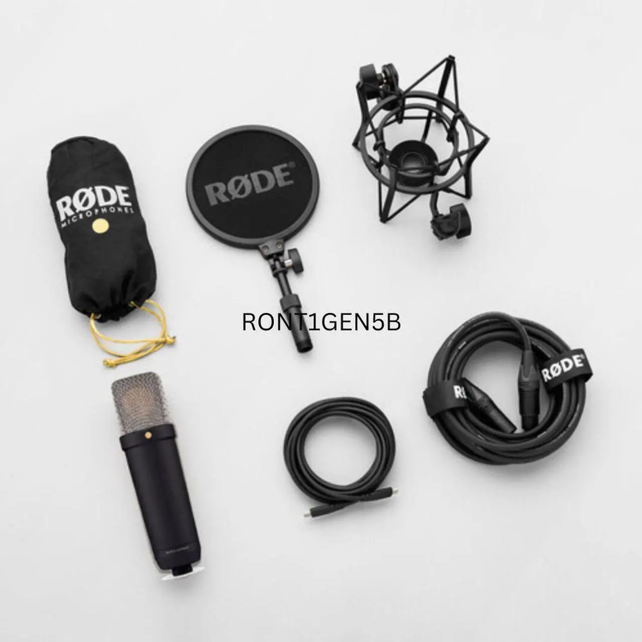Alt view image 5 of 7 - Rode NT1(Black) 5th Generation Hybrid Studio Condenser Microphone Bundle with Mic Stand with Fixed Boom