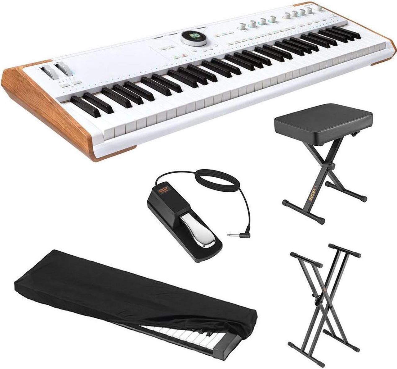 Alt view image 3 of 7 - Arturia Astrolab Avant-Garde Stage Keyboard with Analog Lab Pro Integration Bundle with X-Style Piano Bench, Double-X Keyboard Stand, Sustain Pedal and Keyboard Dust Cover