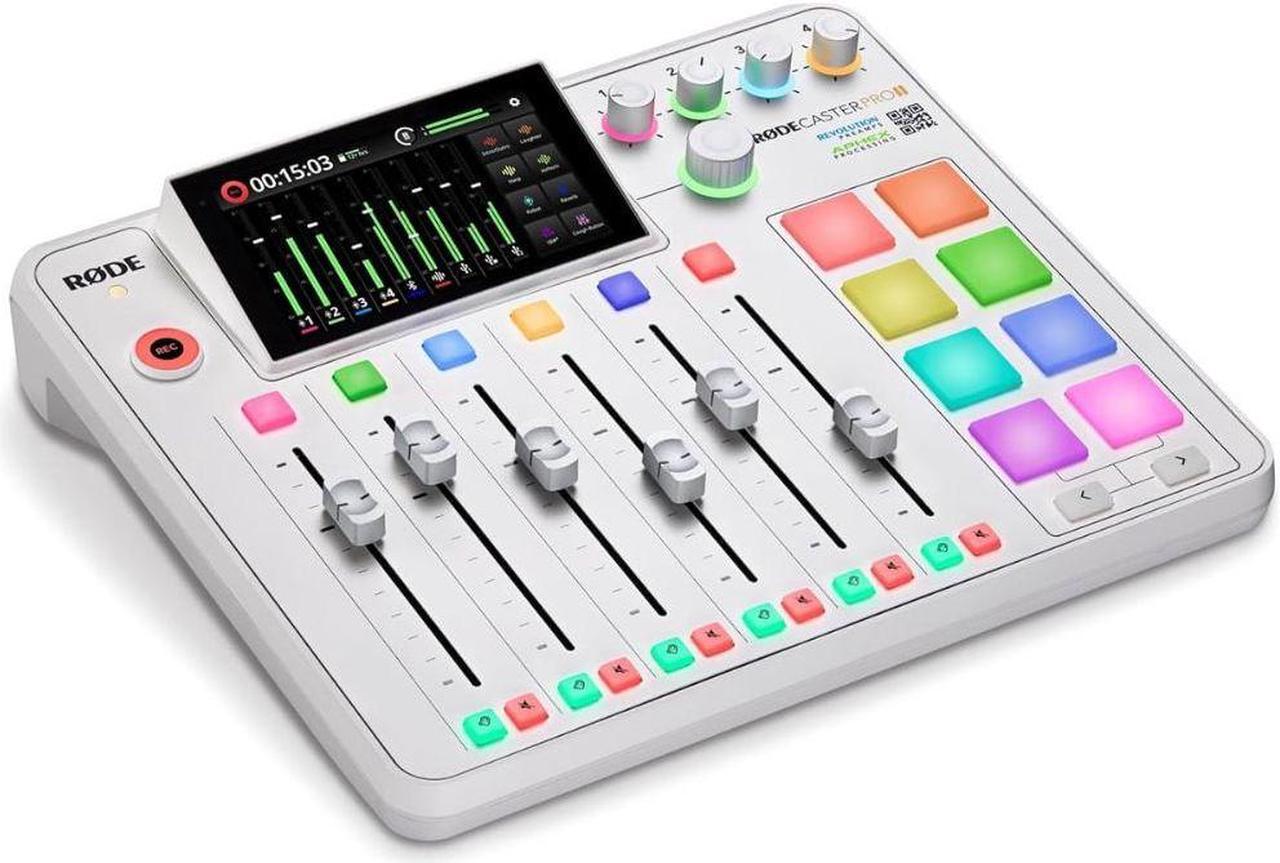 Main image of RODE Microphone RØDECaster Pro II All-in-One Production Solution for Podcasting, Streaming, Music Production and Content Creation (White)