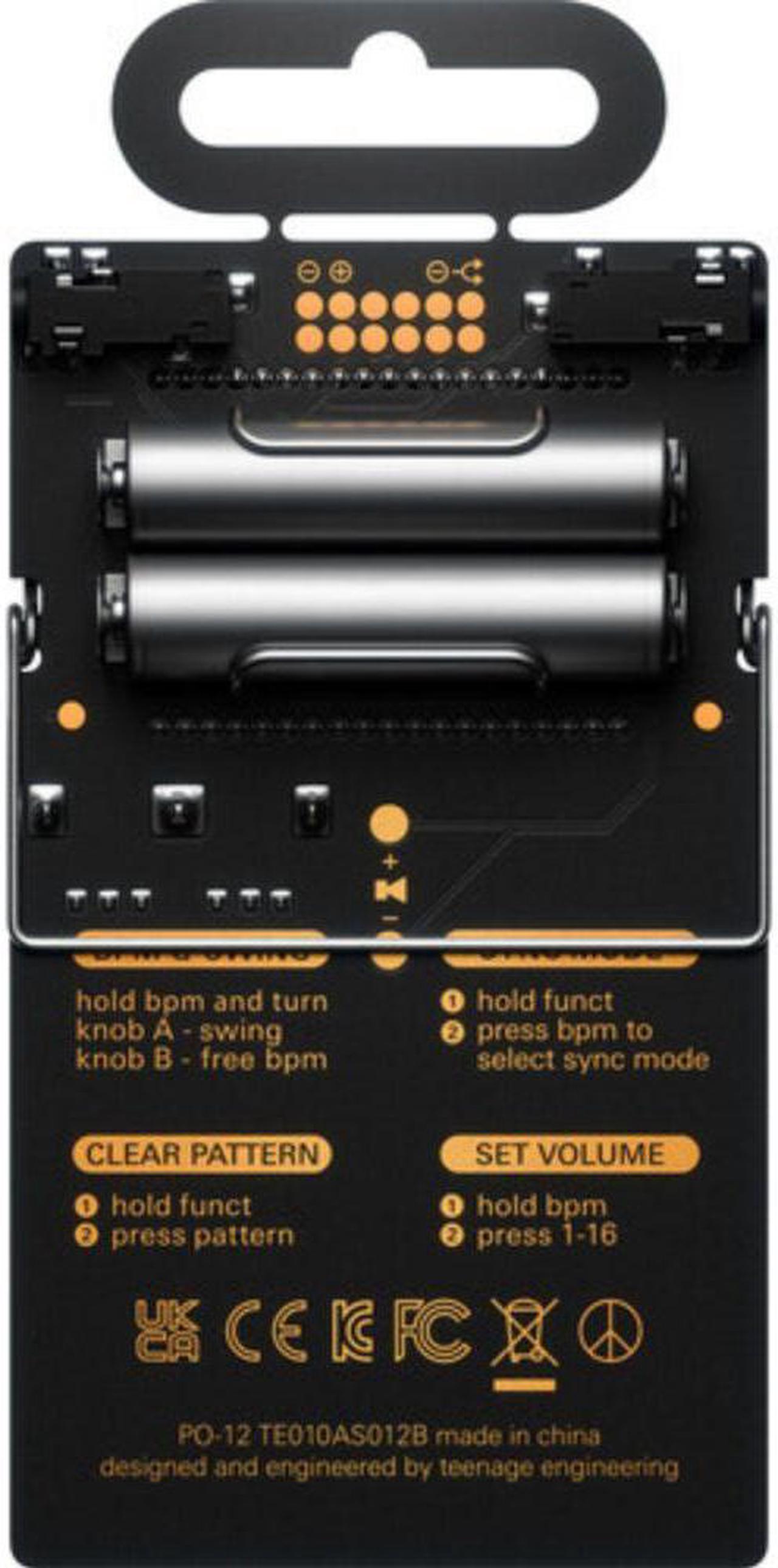 Alt view image 2 of 5 - teenage engineering PO-12 Rhythm Drum Synthesizer