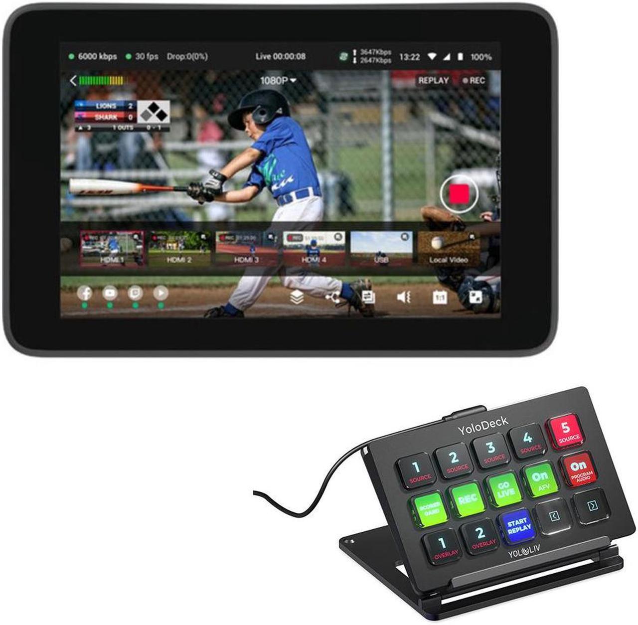 Main image of YoloLiv YoloBox Ultra Portable Multi-Camera Encoder/Switcher/Monitor/Recorder Bundle with YoloLiv YoloDeck Control Panel for YoloBox