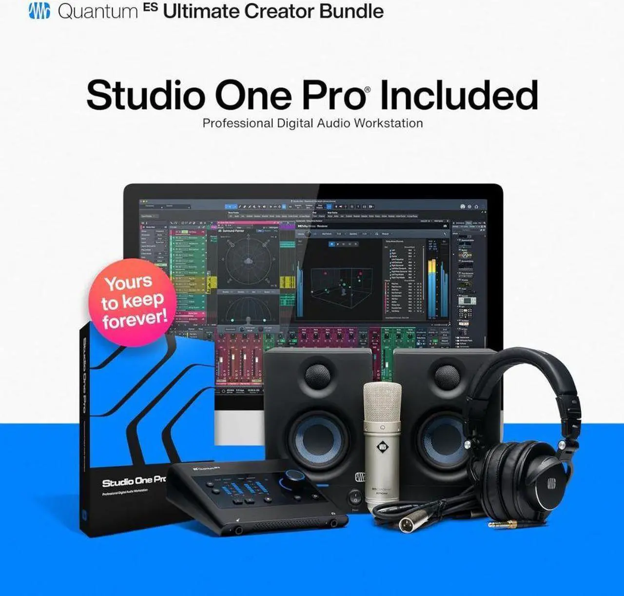Alt view image 6 of 20 - PreSonus Quantum ES Ultimate Hardware/Software Recording Bundle