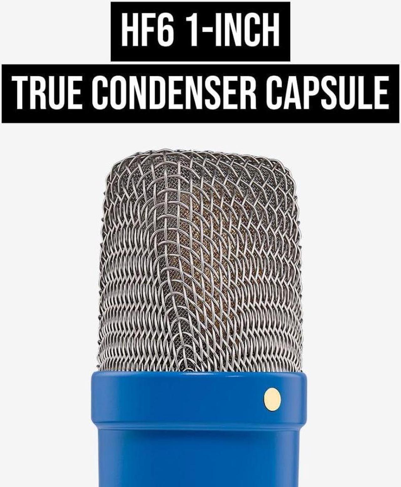 Alt view image 4 of 7 - RODE NT1 Signature Series Large-Diaphragm Condenser Microphone (Cobalt) Bundle with Mic Stand with Fixed Boom