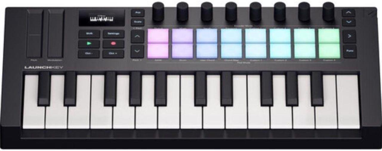 Main image of Novation Launchkey Mini 25 MK4 USB MIDI Keyboard Controller (25 Mini Keys)