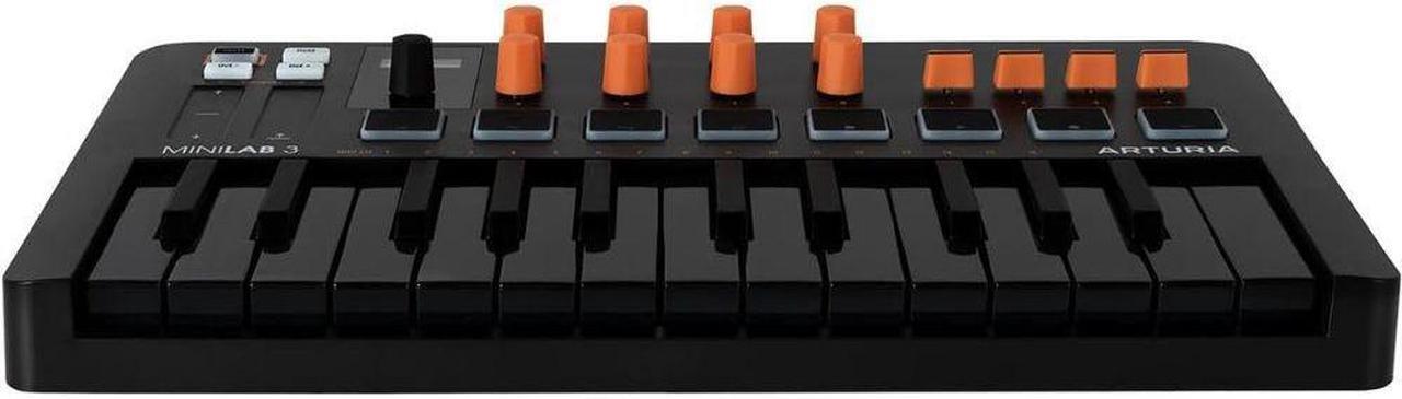 Alt view image 6 of 7 - Arturia MiniLab 3 Orange Compact MIDI Keyboard and Pad Controller (Special Edition Orange and Black)
