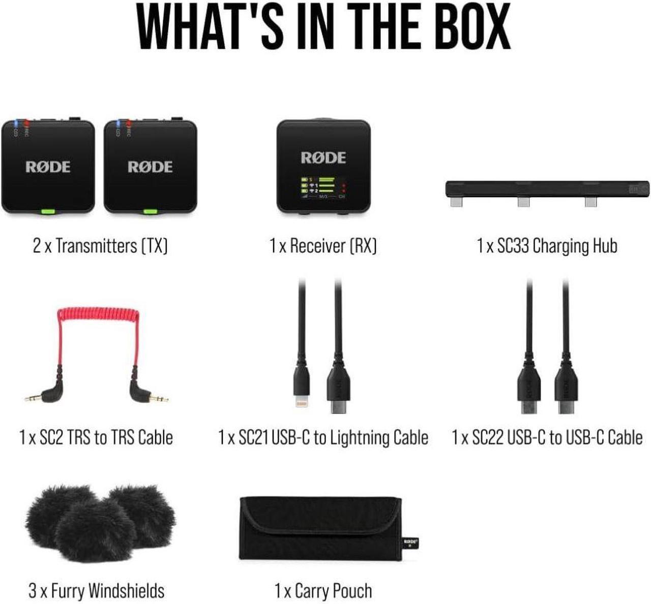 Alt view image 7 of 7 - RODE Microphone Wireless GO (Gen 3) 2-Person Compact Digital Wireless Microphone System/Recorder (2.4 GHz, Black)