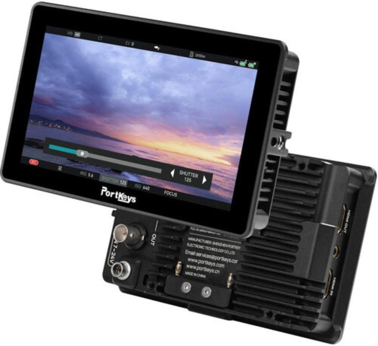Alt view image 2 of 7 - PORTKEYS BM5IV 5.5" HDMI/SDI Touchscreen Monitor Bundle with Genaray 2 x NP-F770 4400mAh Batteries & 2x Compact Chargers Kit, Pearstone High-Speed HDMI to HDMI Cable with Ethernet Black