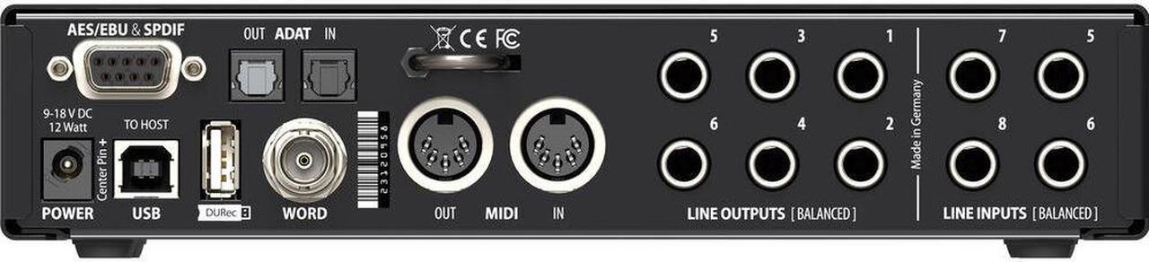 Alt view image 4 of 7 - RME Fireface UCX II Desktop 20x20 USB Audio/MIDI Interface Bundle with Ferrofish Pulse8 AE 8x8 AD/DA Converter with ADAT