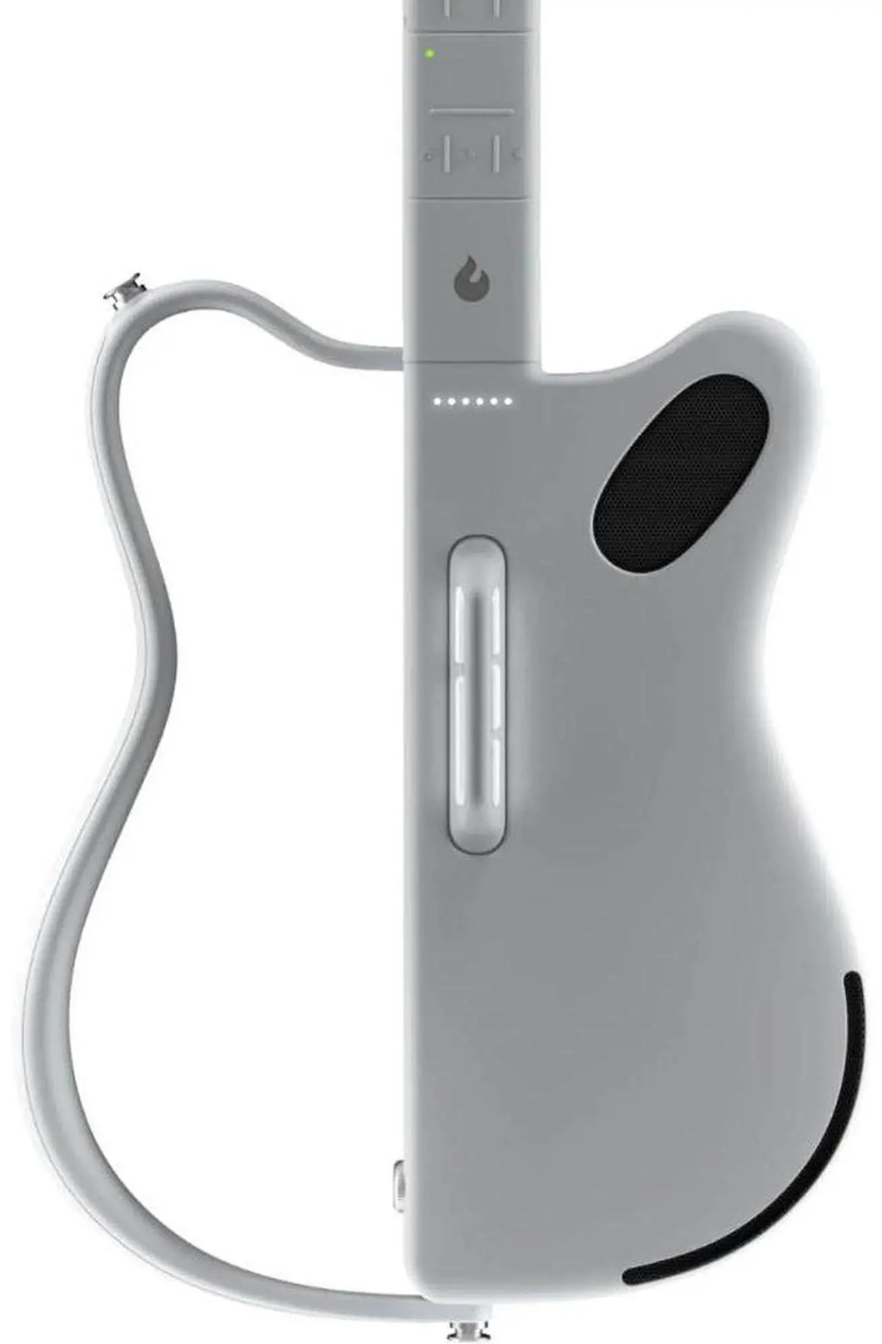 Alt view image 4 of 7 - LAVA GENIE 9270002 Sampler Guitar, No Strings Attached, Hundreds of Instrument Presets, Onboard Speaker, White, 30.5 inch Bundle with Rok-It Tripod Guitar Stand, Goby Labs GLS-104 Microphone Sanitizer