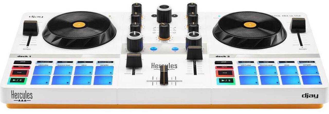 Alt view image 2 of 14 - Hercules DJControl Mix Ultra DJ Controller with Protective Cover