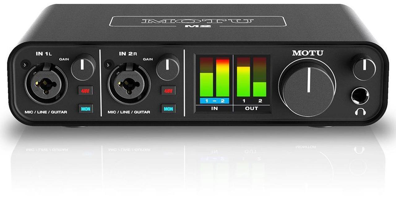 Alt view image 2 of 6 - Motu M2 2x2 USB Audio Interface with Studio Quality Sound Bundle with Aston Microphones Element Microphone Bundle, Kellards XLR-P20T Pro 20 ft XLR Microphone Cable