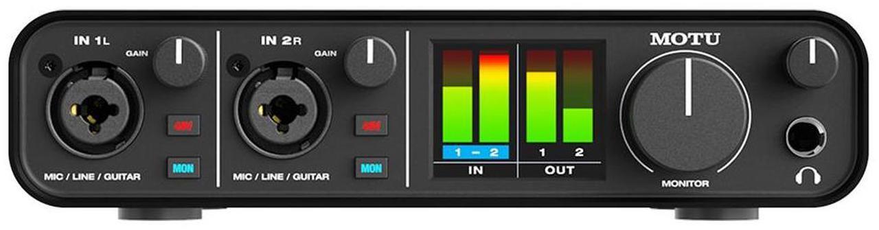 Alt view image 3 of 6 - Motu M2 2x2 USB Audio Interface with Studio Quality Sound Bundle with Aston Microphones Element Microphone Bundle, Kellards XLR-P20T Pro 20 ft XLR Microphone Cable