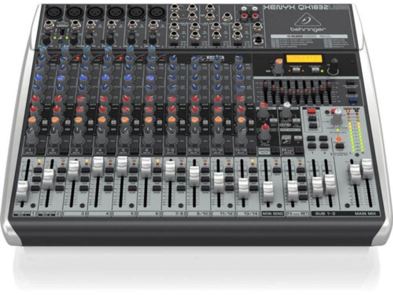 Alt view image 2 of 5 - Behringer XENYX QX1832USB Premium Analog 18-Input Mixer with Multi-FX and USB/Audio Interface (Wireless Ready)