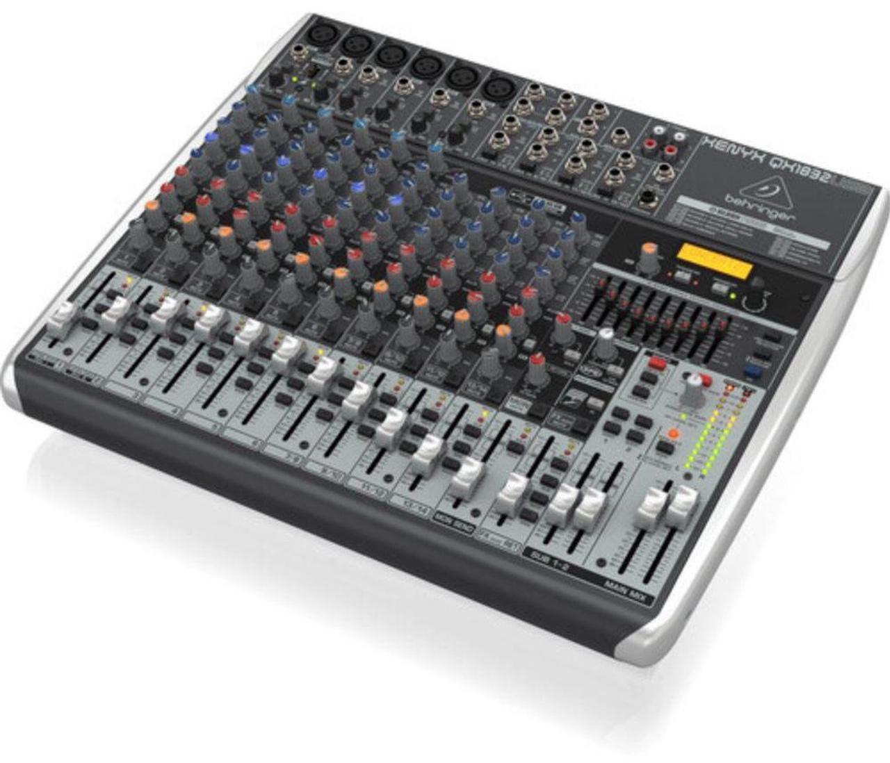 Alt view image 4 of 5 - Behringer XENYX QX1832USB Premium Analog 18-Input Mixer with Multi-FX and USB/Audio Interface (Wireless Ready)