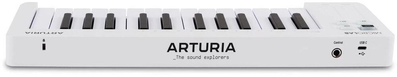 Alt view image 5 of 6 - Arturia MicroLab mk3 25-Key USB-C MIDI Control Keyboard (White)