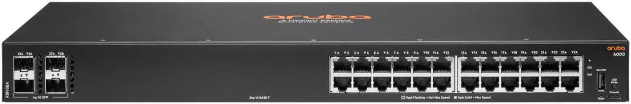 Main image of HP Aruba R8N88A 6000 24G 4SFP Switch R8N88A New Sealed