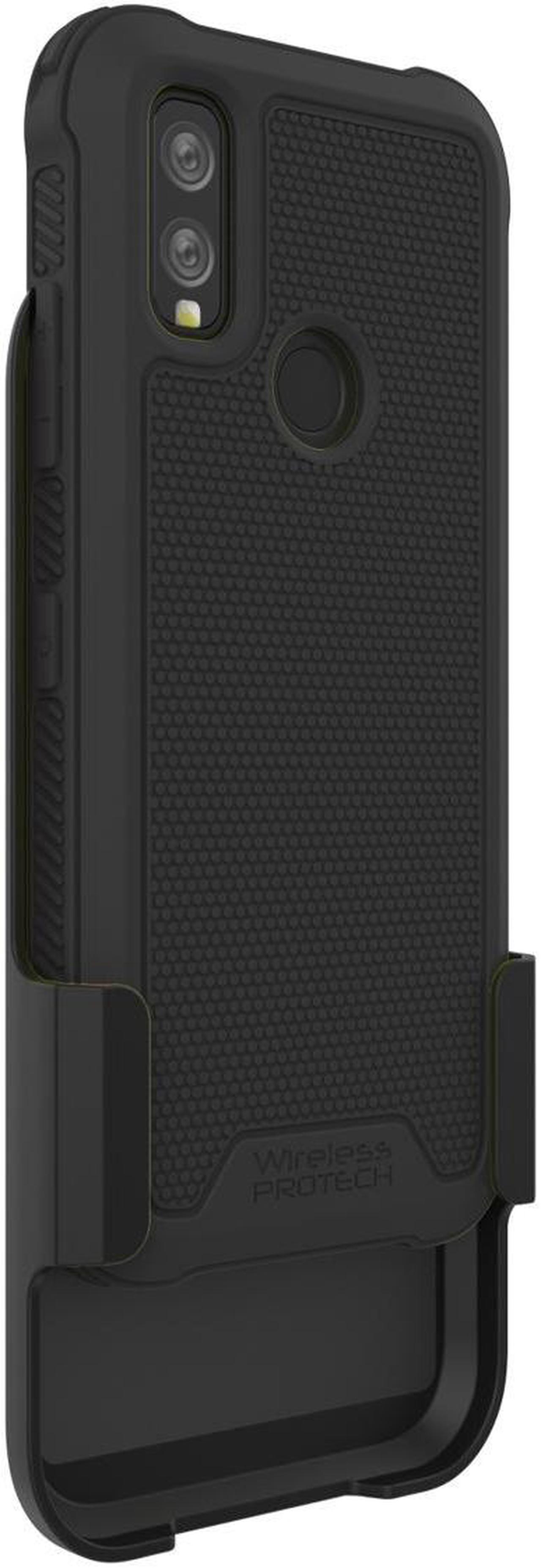 Alt view image 3 of 7 - Kyocera DuraSport 5G C6930 Case and Holster Combo. Heavy Duty Rotating Belt Clip Holster and Rugged Flexible TPU Case Combo