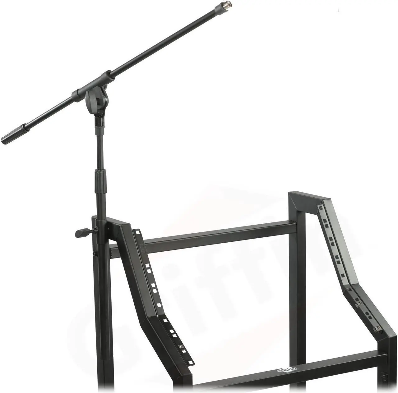 Alt view image 2 of 6 - GRIFFIN Rack Mount Cart Stand & Top Mixer Platform 25U | Rolling Music Studio Booth Case Holder | Pro Audio Recording Cabinet Mount Rails | Sound Stage Equipment DJ Gear Display for Amplifier, Effects