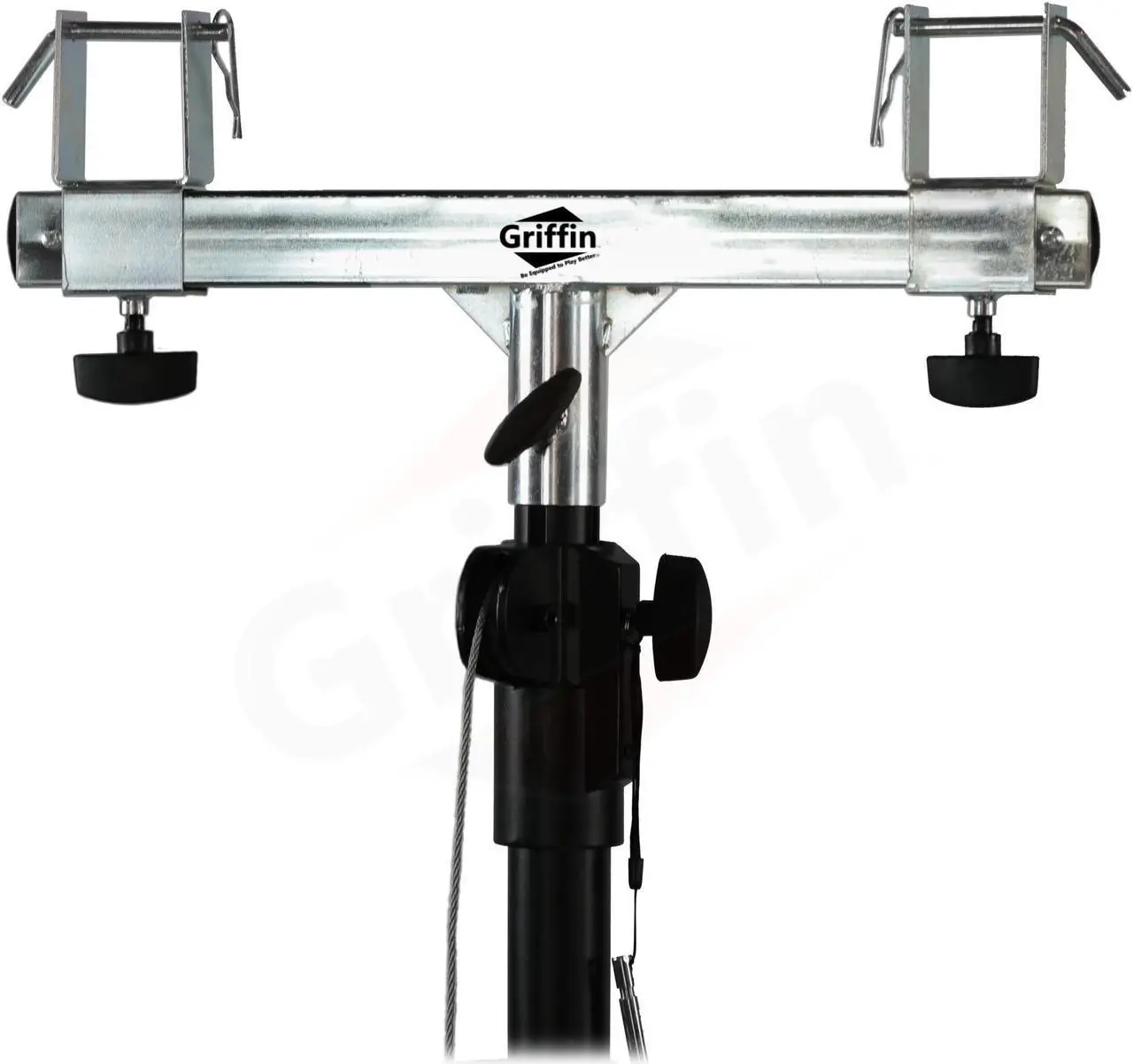 Alt view image 2 of 7 - Light Trussing Stands by GRIFFIN | T Adapter DJ Booth Kit & Truss System for Lighting Cans & Speakers | Pro-Audio Stage Platform Hardware Mounting Package | PA Equipment Gear Holder | Live Music Gigs