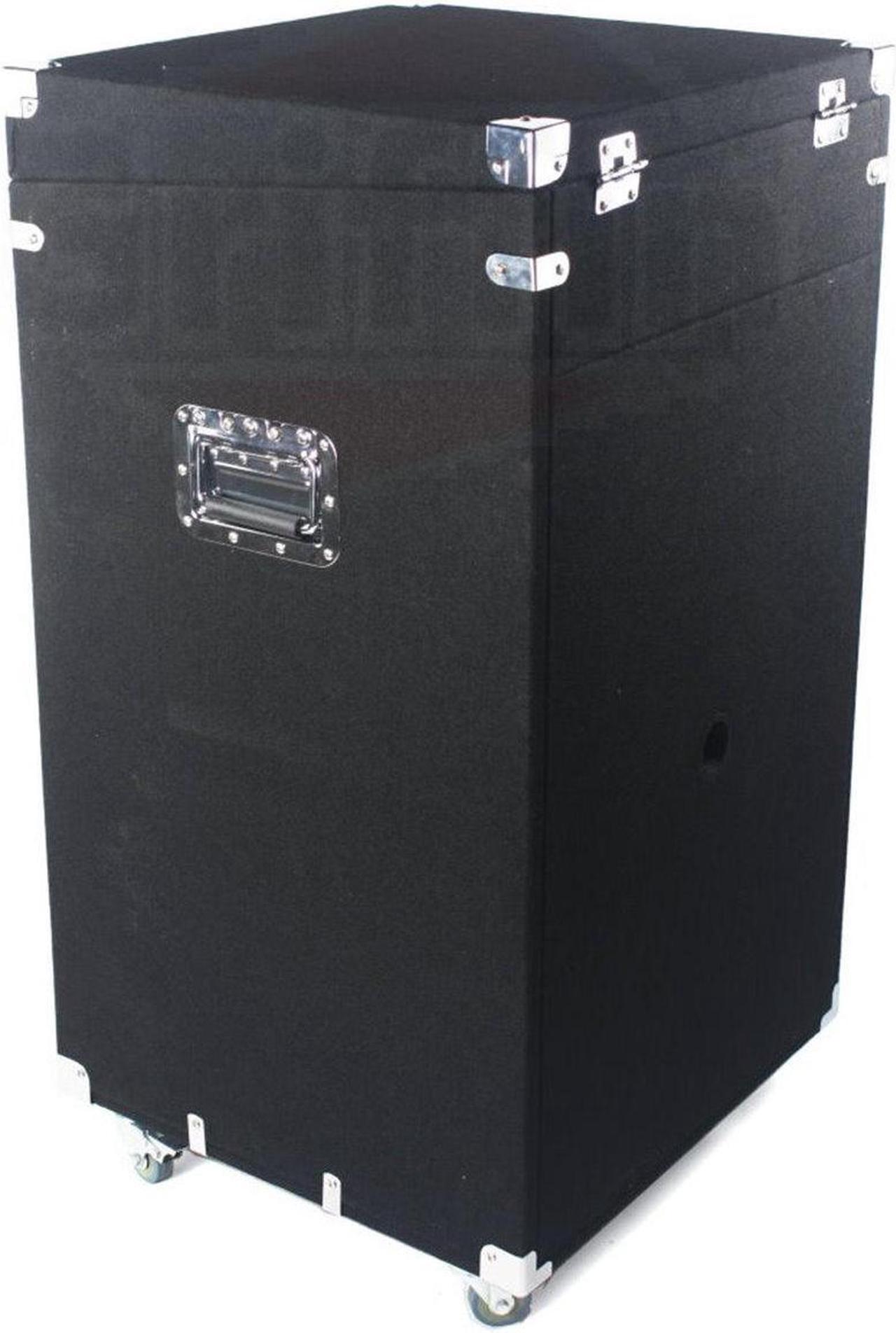 Alt view image 2 of 6 - Ultimate Rackmount Studio Mixer Flight Road Case By GRIFFIN | 25U Mount Space Pro-Audio Amp Cabinet Travel Trunk For Music Gear Recording Equipment | Portable DJ Sound Booth Rack Stand Carpet PA Cart