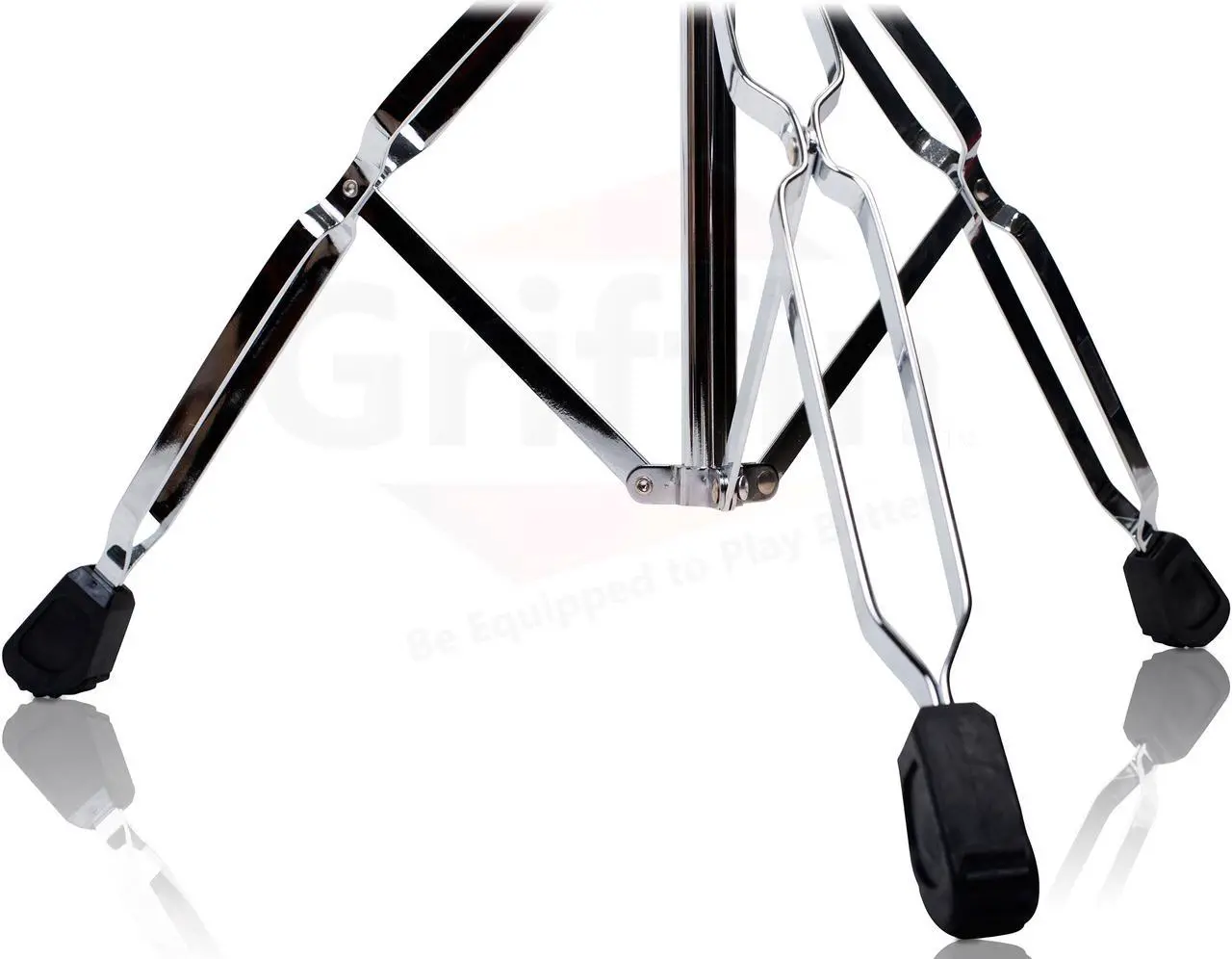 Alt view image 4 of 7 - Cymbal Stand With Boom Arm by GRIFFIN (Pack of 2) | Drum Percussion Gear Hardware Set with Double Braced Legs | Counterweight Adapter for Mounting Heavy Duty Crash, Ride, Splash Cymbals For Drummers