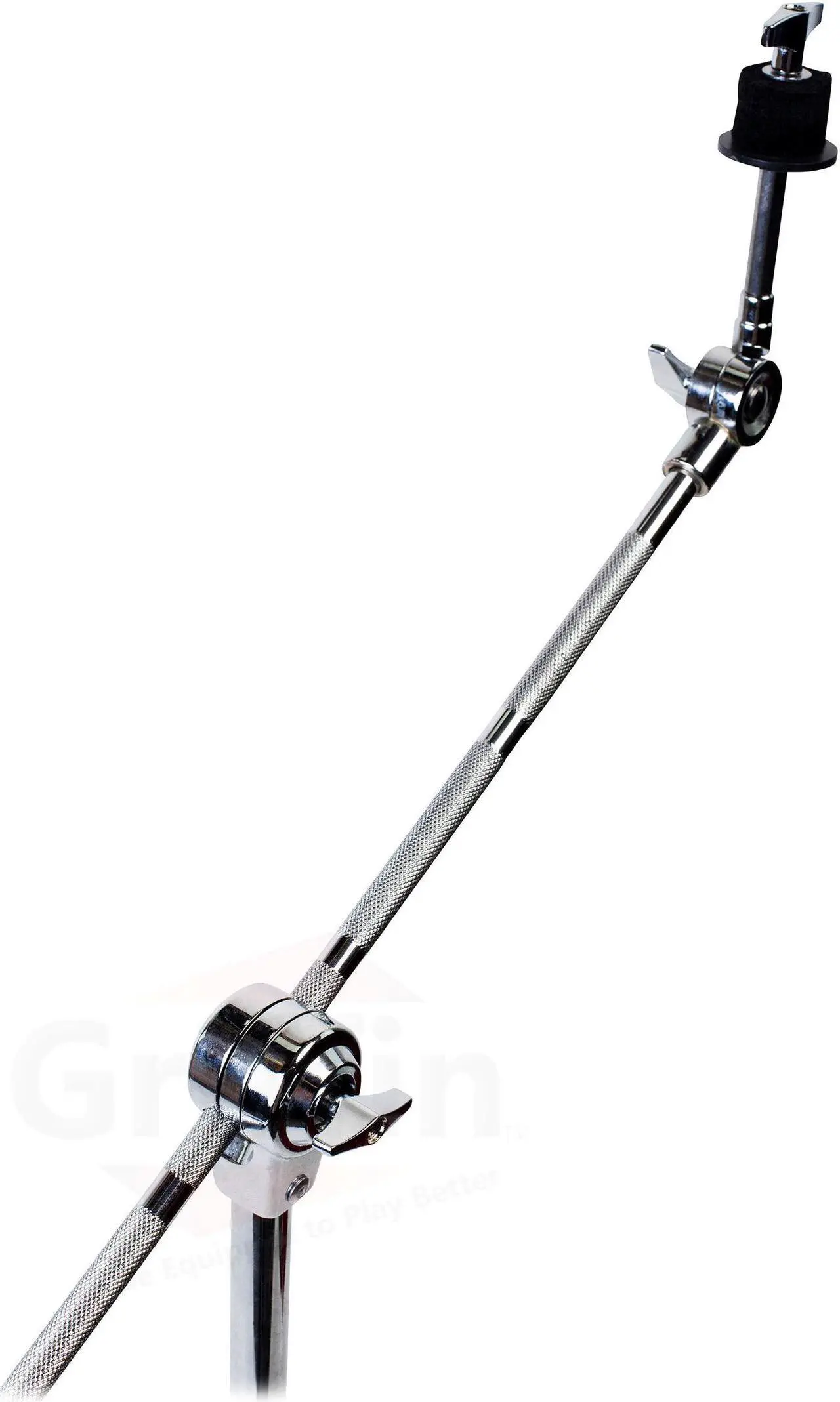 Alt view image 2 of 7 - Cymbal Stand With Boom Arm by GRIFFIN (Pack of 2) | Drum Percussion Gear Hardware Set with Double Braced Legs | Counterweight Adapter for Mounting Heavy Duty Crash, Ride, Splash Cymbals For Drummers