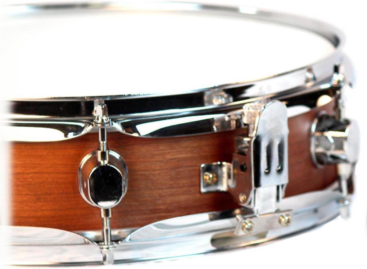 Alt view image 2 of 7 - Piccolo Snare Drum 13" x 3.5" by GRIFFIN | 100% Poplar Wood Shell with Black Hickory Finish & Coated Drum Head | Drummers Acoustic Marching Kit Percussion Instrument with Snare Strainer Throw Off Set