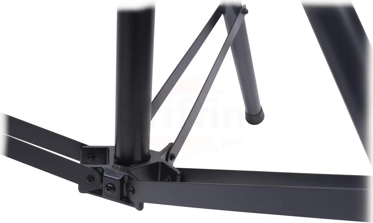 Alt view image 4 of 7 - Crank Up Light Stands (2 Pack) Stage Lighting Truss System by GRIFFIN | Portable Speaker Tripod Platform Rig | Adjustable Trussing DJ Booth Kit | T Bar Mount for Can Lights | Music Equipment Package