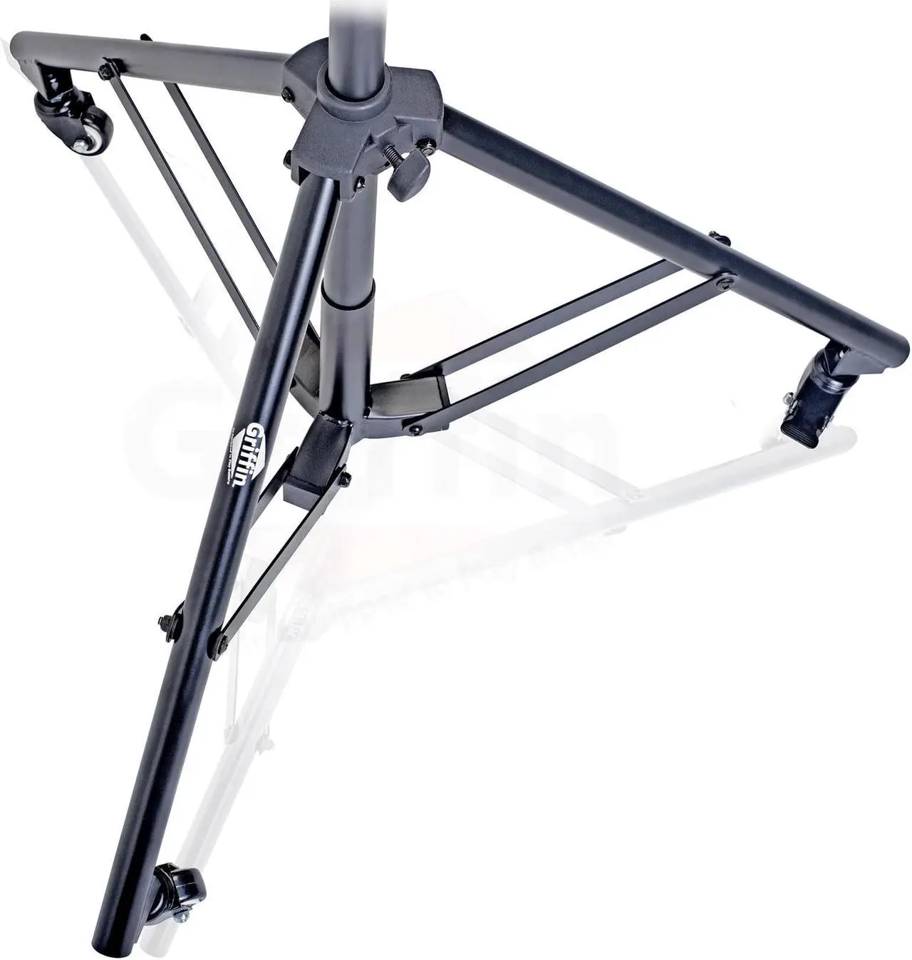 Alt view image 8 of 8 - GRIFFIN Professional Studio Microphone Boom Stand with Casters | Extended Height Recording Mic Holder Tripod on Wheels | Tall Telescoping Arm Mount & Retractable Legs for Vocals, Choir, Overhead Drums