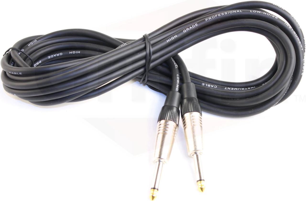 Alt view image 2 of 6 - 24 PACK - FAT TOAD 20FT Guitar Cords Instrument Cables | 24 AWG Patch Conductor for Electric Guitar, Bass, Amplifier, Speaker, Keyboard & Recording Studio | Shielded 1/4 Inch Gold Straight-End Wires
