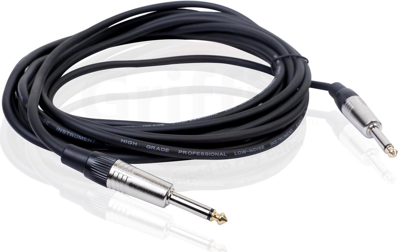 Alt view image 6 of 6 - 24 PACK - FAT TOAD 20FT Guitar Cords Instrument Cables | 24 AWG Patch Conductor for Electric Guitar, Bass, Amplifier, Speaker, Keyboard & Recording Studio | Shielded 1/4 Inch Gold Straight-End Wires