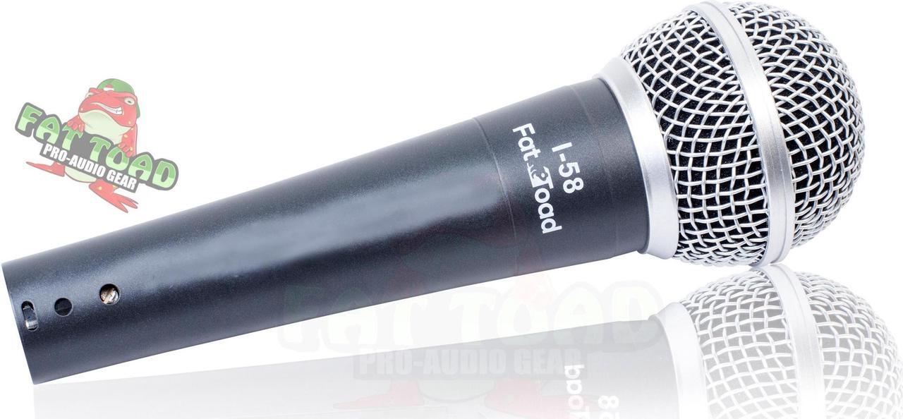 Alt view image 4 of 7 - Professional Cardioid Dynamic Microphones & Clips (6 Pack) by FAT TOAD | Vocal Handheld, Unidirectional Mic | Singing Microphone Designed for Music Stage Performances & Studio Recording or DJ Karaoke