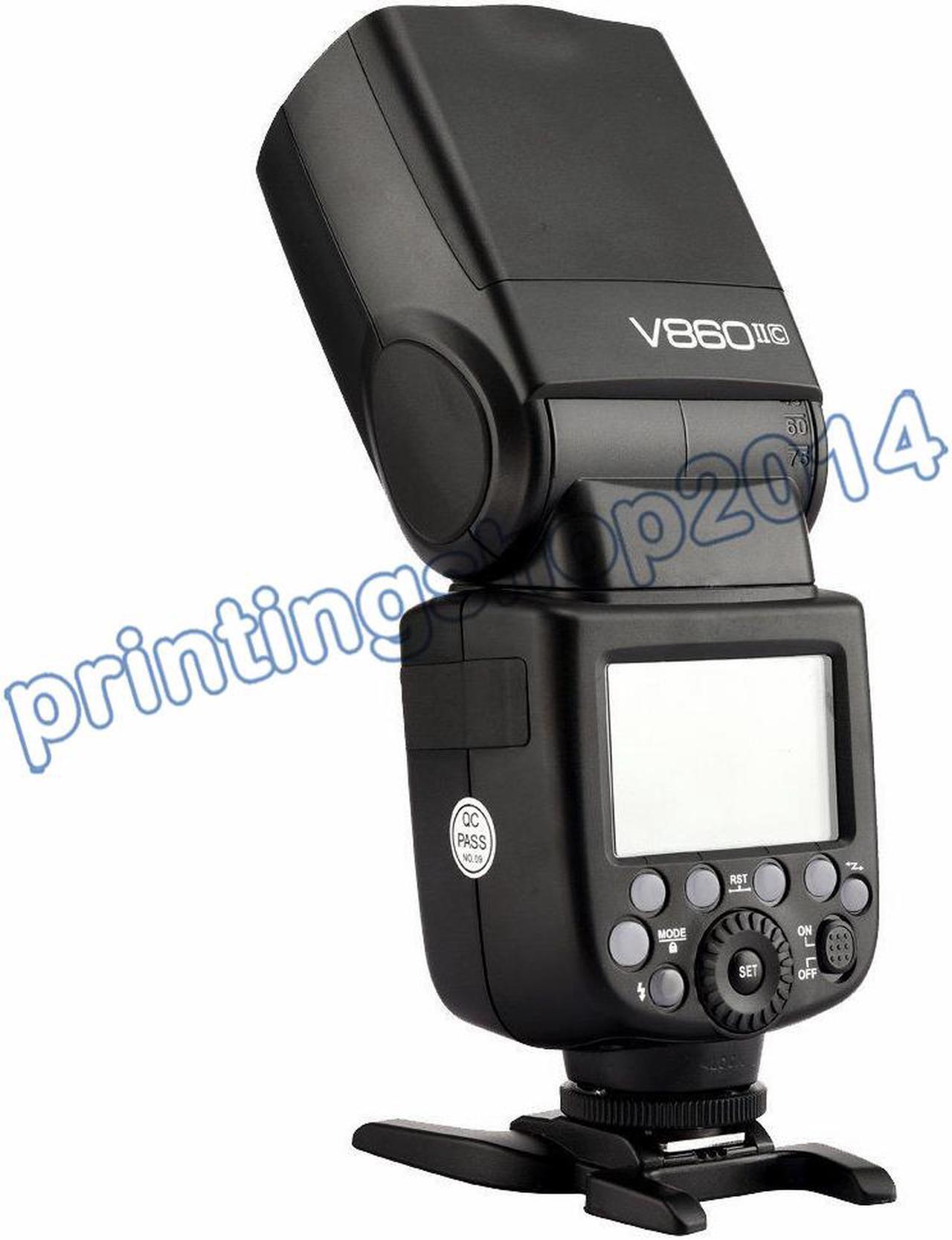 Alt view image 3 of 6 - US Stock Godox V860II-C TTL HSS 2.4G Wireless Flash Speedlite for Canon Cameras, with build-in Godox 2.4G wireless X system, GN60 high guide number, and 20-200 zoom flash coverage.