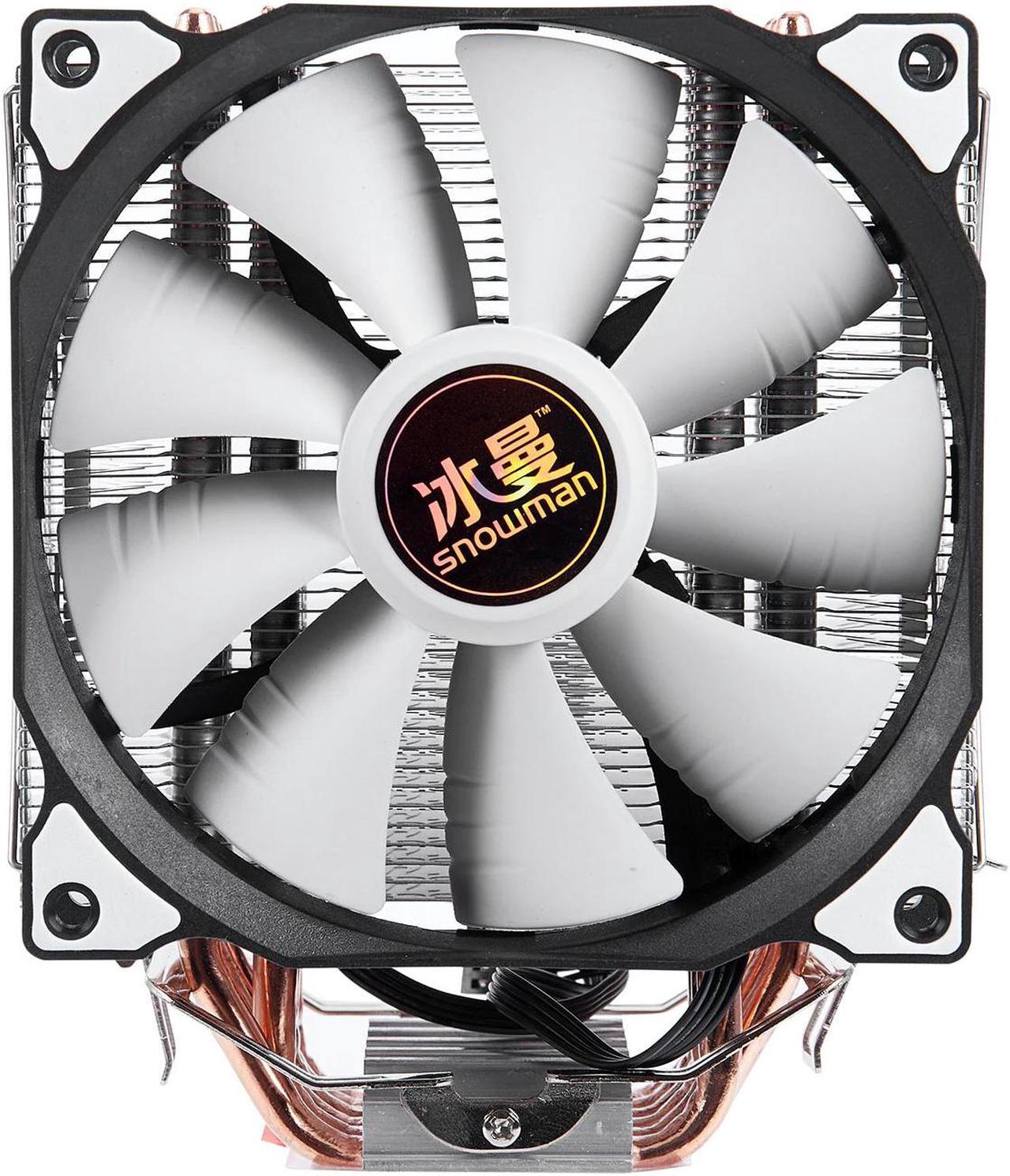 4PIN CPU cooler 6 heatpipe Single fan cooling 12cm fan LGA775 1151 115x 1366 support