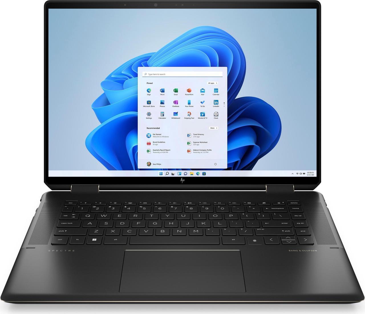Main image of HP Spectre x360 16-f0010ca Intel Core i7 11th Gen 11390H (3.40GHz) 16GB Memory 512 GB PCIe SSD Intel Iris Xe Graphics 16" Touchscreen 3072 x 1920 Convertible 2-in-1 Laptop Windows 11 Home 64-bit