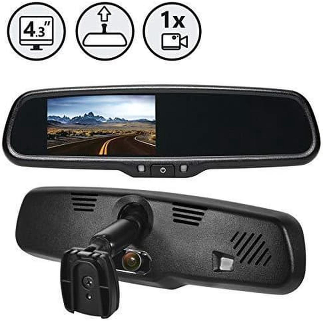 G-Series Rear View Replacement Mirror Monitor with Built-in Hidden Dash Camera