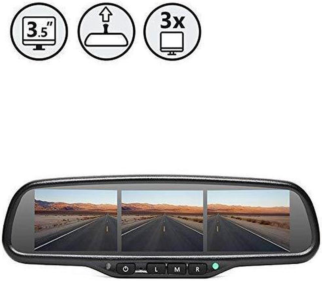 G-Series Rear View Replacement Mirror Monitor with Two 4.3" Displays