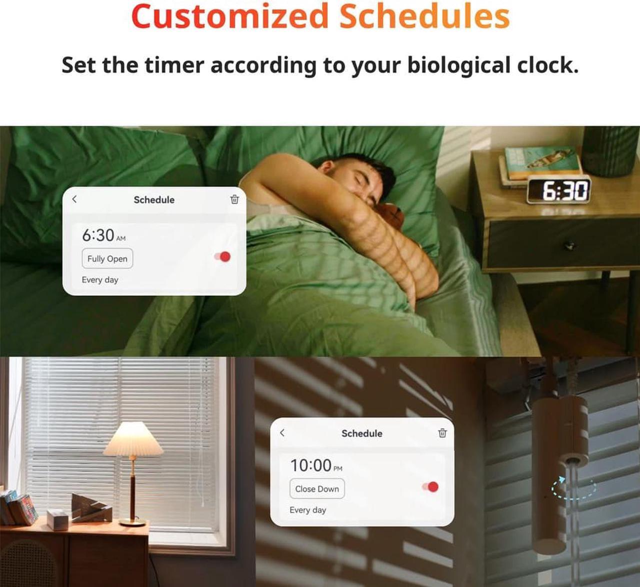 Alt view image 15 of 14 - SwitchBot Blind Tilt Motorized Blinds - Smart Electric Blinds with Bluetooth Remote Control, Solar Powered, Light Sensing Control, Add SwitchBot Hub Mini to Make it Compatible with Alexa & Google Home