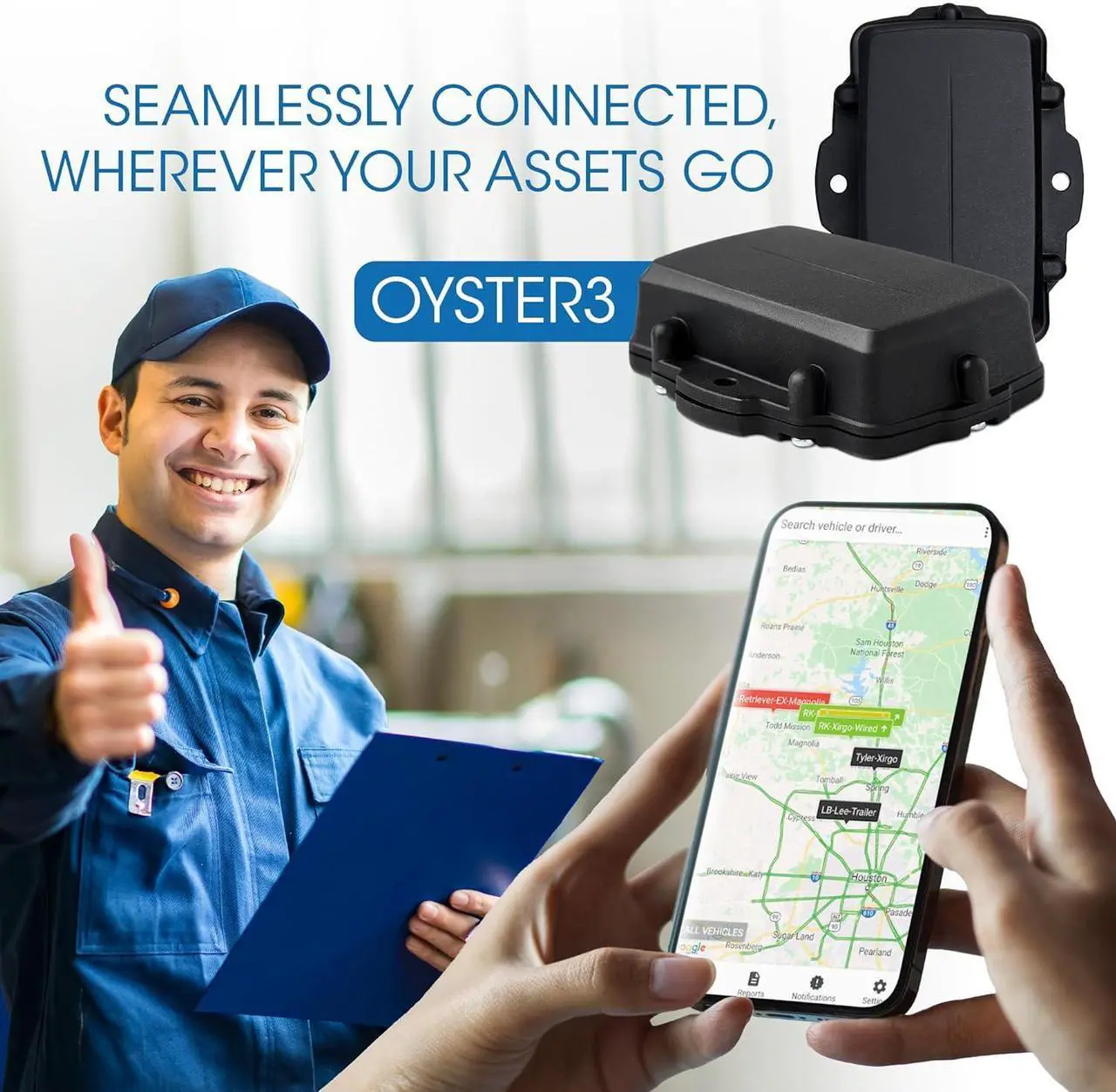 Alt view image 3 of 8 - Oyster3 5G GPS Tracker for Assets- Car GPS Tracker, GPS tracker for Vehicles, Small GPS Tracker, Waterproof GPS for Asset Tracking, Vehicle Tracking Device (Subscription Required)